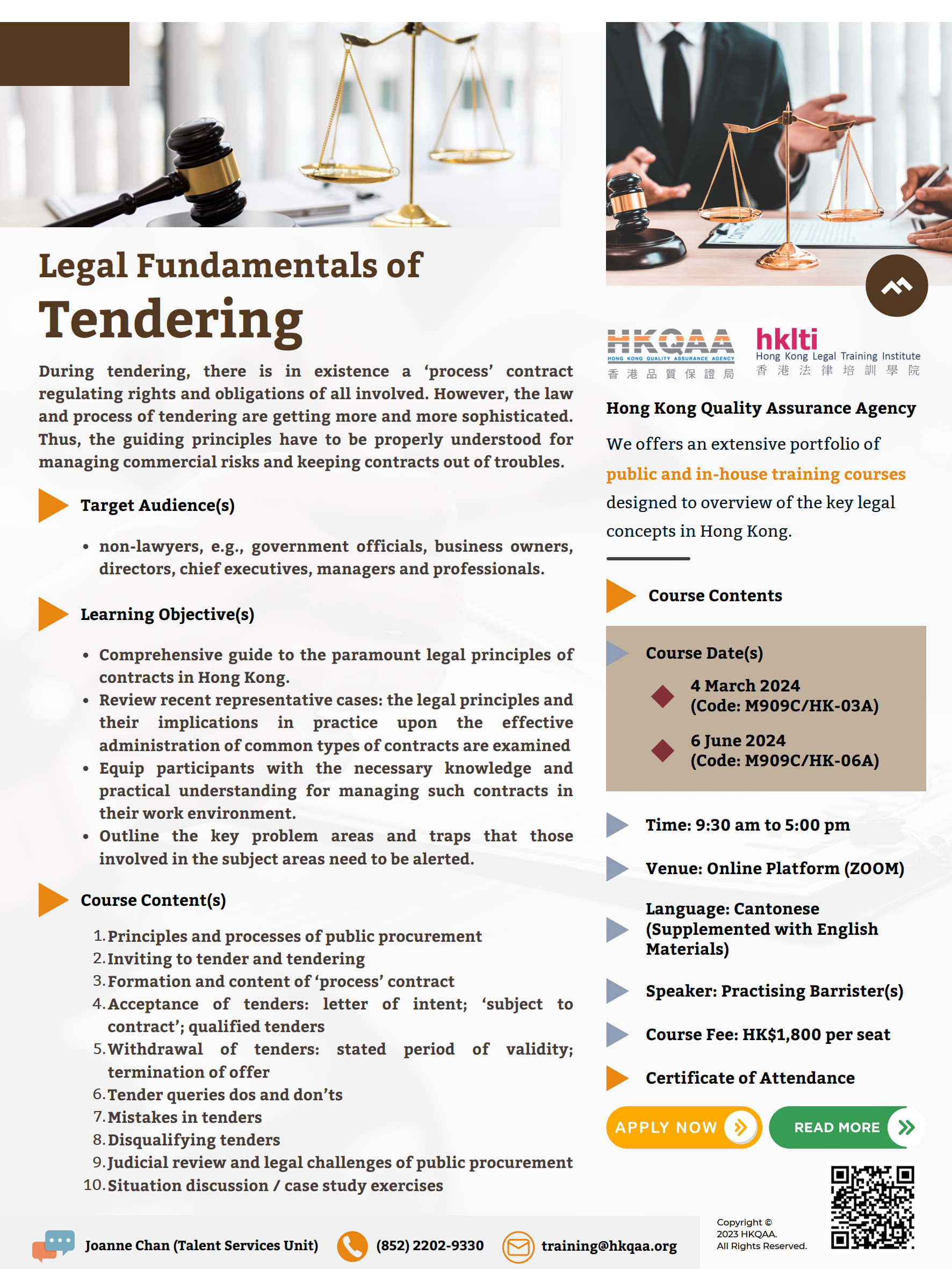 2024 hklti hkqaa Legal Fundamentals of Tendering