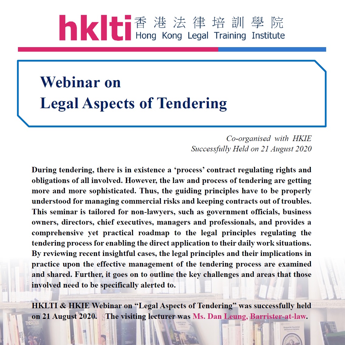 hklti hkie webinar legal aspects of tendering seminar report 20200821