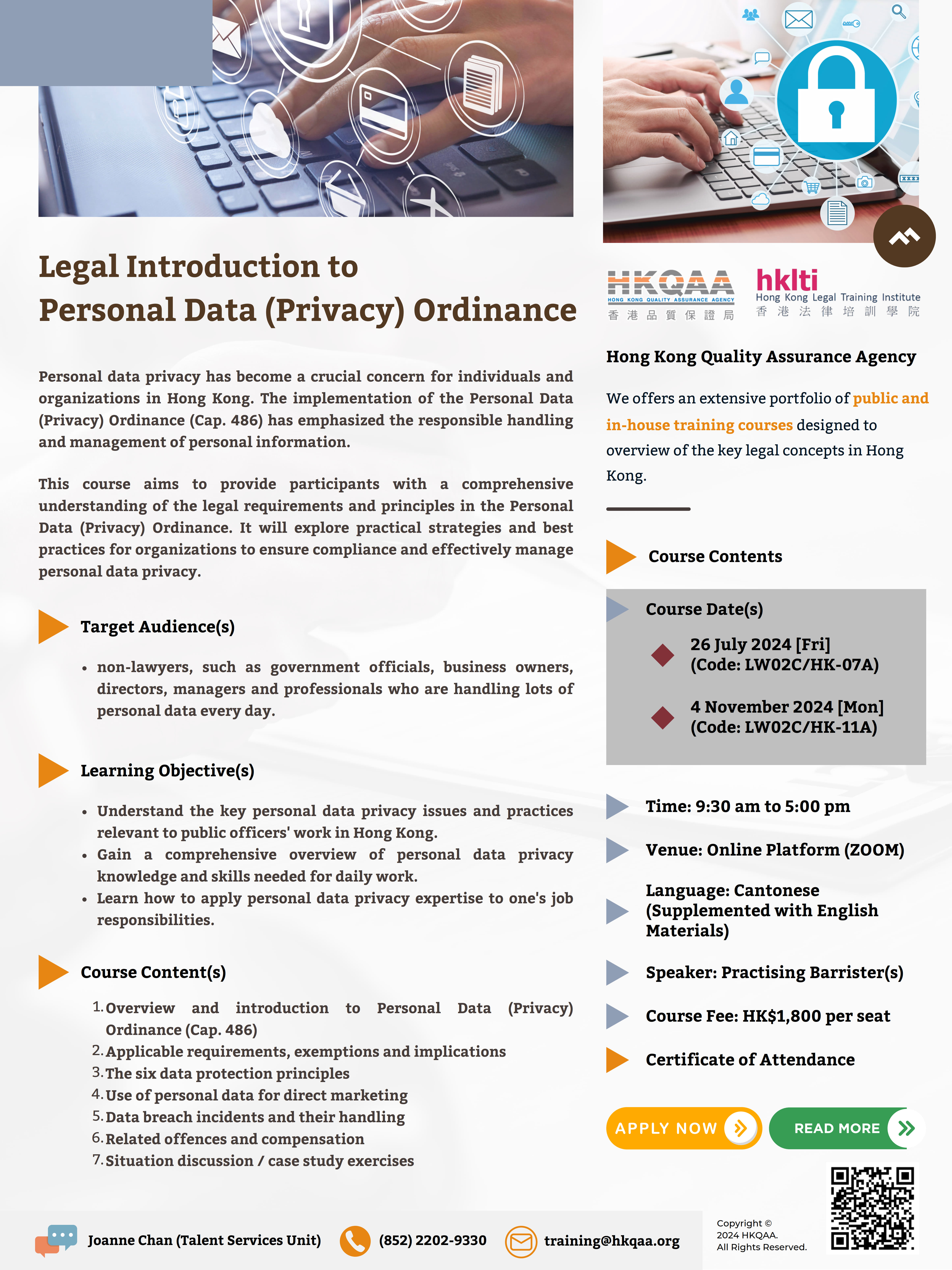 2024 hklti hkqaa Legal Introduction to Personal Data Privacy Ordinance