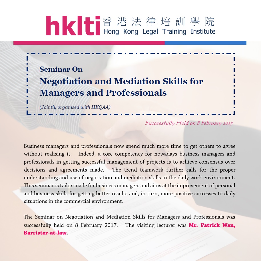 hklti hkqaa negotiation and mediation skills seminar report 20170208